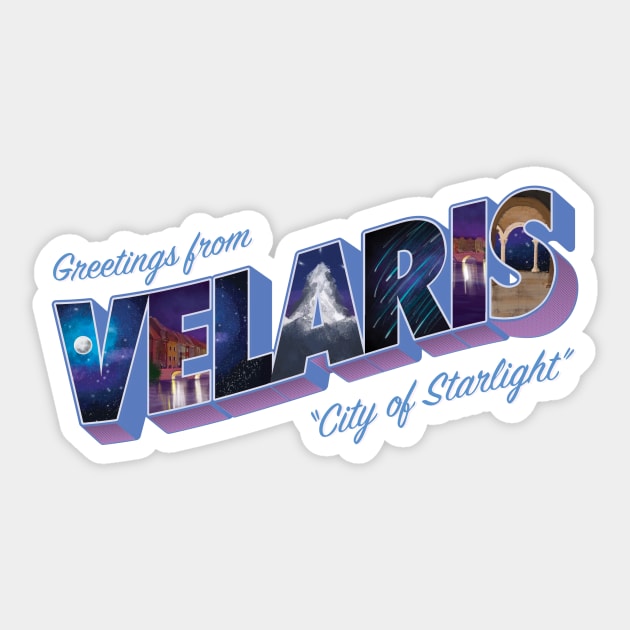 Greetings from Velaris, City of Starlight Sticker by 4everYA